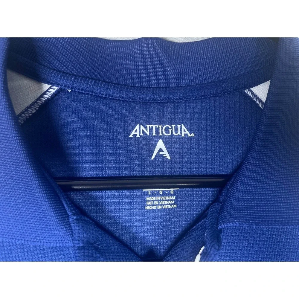 NWT Duke Blue Devils Antigua Men's Polo Shirt Blue White Size Large - Picture 5 of 6